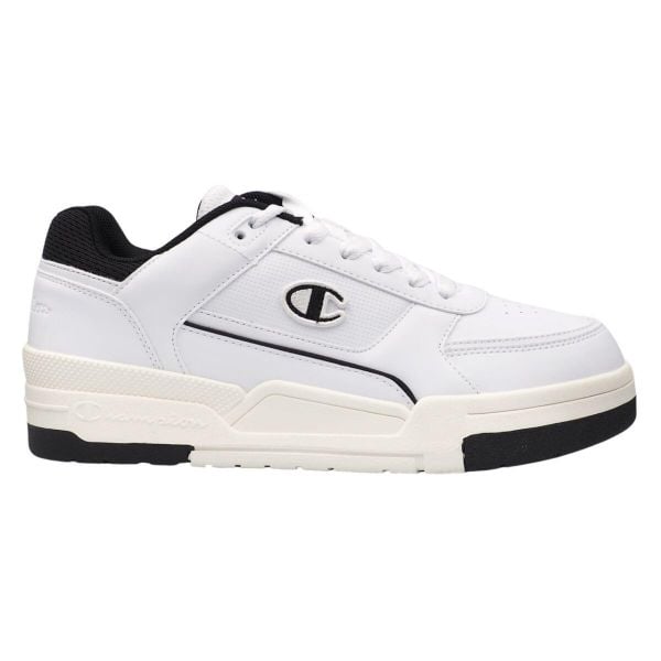 Męskie Buty Sportowe Heritage Low. Białe buty turystyczne Champion, bez wzorów, z gumy, bez zapięcia, trekkingowe. Za 282.99 zł.