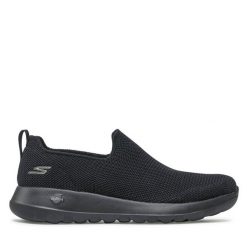 Półbuty Skechers. Czarne eleganckie półbuty Skechers, bez wzorów, bez obcasa, bez zapięcia. Za 239.99 zł.