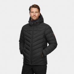 Kurtka męska puchowa Alpinus Monviso puch kaczy. Niebieskie kurtki Alpinus, na zimę, l, z aplikacjami, z materiału, trekkingowe. Za 599.99 zł.