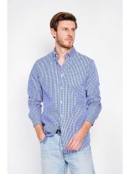 William de Faye Koszula w kolorze granatowo-białym rozmiar: 48. Białe koszule William de Faye, bez wzorów, z bawełny, bez kołnierzyka, bez ramiączek. Za 143.99 zł.