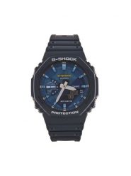 G-Shock Zegarek GA-2100AS-2AER Granatowy. Niebieskie, analogowe zegarki G-Shock. Za 509.99 zł.