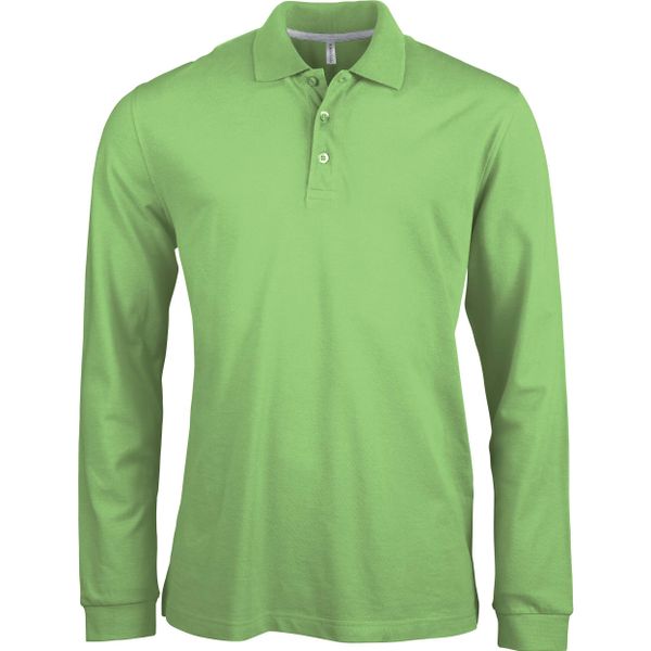 Koszulka polo z długim rękawem Kariban. Zielone bluzki z długim rękawem KARIBAN, m, bez wzorów, bez kołnierzyka, bez ramiączek. Za 90.00 zł.