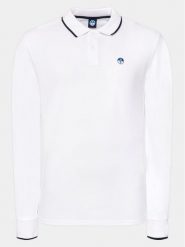 North Sails Polo Basic 692454 Biały Regular Fit. Białe koszulki polo North Sails, m, bez wzorów, z bawełny, bez kołnierzyka, bez ramiączek. Za 179.99 zł.