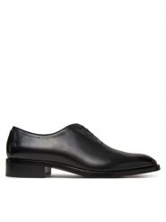 BOSS Półbuty Rill Oxfr Ltp 50534364 Czarny. Czarne eleganckie półbuty Boss, bez wzorów, ze skóry, bez obcasa, bez zapięcia. Za 2,379.00 zł.