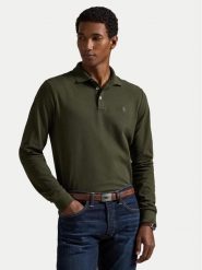 Polo Ralph Lauren Polo 710955081010 Zielony Slim Fit. Zielone koszulki polo Polo Ralph Lauren, m, bez wzorów, z bawełny, bez kołnierzyka, bez ramiączek. Za 619.99 zł.
