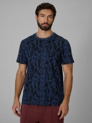 4F T-shirt regular z nadrukiem męski - granatowy XXL. Niebieskie t-shirty 4F, m, bez wzorów, z bawełny, bez kołnierzyka, bez ramiączek. Za 79.99 zł.