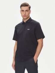 BOSS Koszula Excurse 50540196 Granatowy Regular Fit. Niebieskie koszule Boss, m, bez wzorów, z bawełny, bez kołnierzyka, bez ramiączek. Za 479.99 zł.