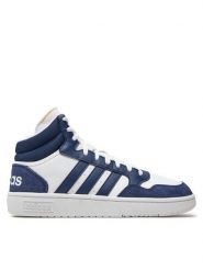 Adidas Sneakersy Hoops 3 Mid Lifestyle Basketball Classic Vintage IG1432 Biały. Białe buty do koszykówki Adidas, bez zapięcia, do koszykówki. Za 219.99 zł.