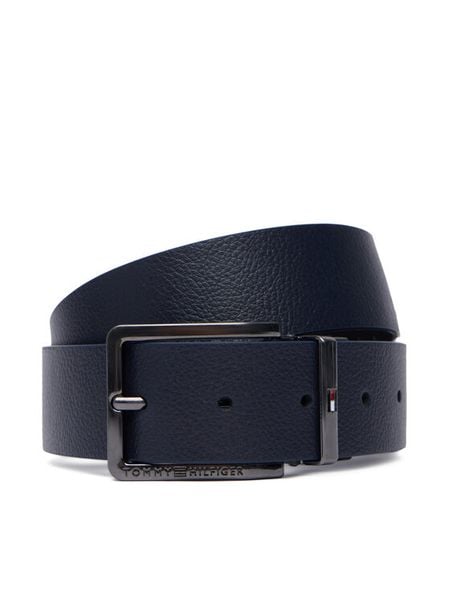 Tommy Hilfiger Pasek Oliver Rev 3.5 AM0AM14569 Granatowy. Niebieskie paski Tommy Hilfiger, bez wzorów, ze skóry. Za 269.99 zł.