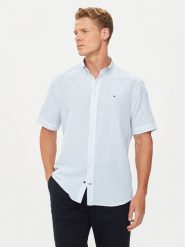 Tommy Hilfiger Koszula MW0MW35323 Błękitny Regular Fit. Niebieskie koszule Tommy Hilfiger, m, bez wzorów, z bawełny, bez kołnierzyka, bez ramiączek. Za 169.99 zł.