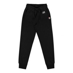 Spodnie dresowe z bawełna z sznurek regulacyjny na co dzień. Czarne spodnie materiałowe LEONE 1947 APPAREL, na co dzień, bez wzorów, z bawełny, sportowe. W wyprzedaży za 67.30 zł.