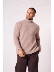 Perfect Cashmere Kaszmirowy golf "Marius" w kolorze beżowym rozmiar: XXL. Brązowe golfy Perfect Cashmere, xxl, bez wzorów, z kaszmiru, bez ramiączek. Za 696.45 zł.