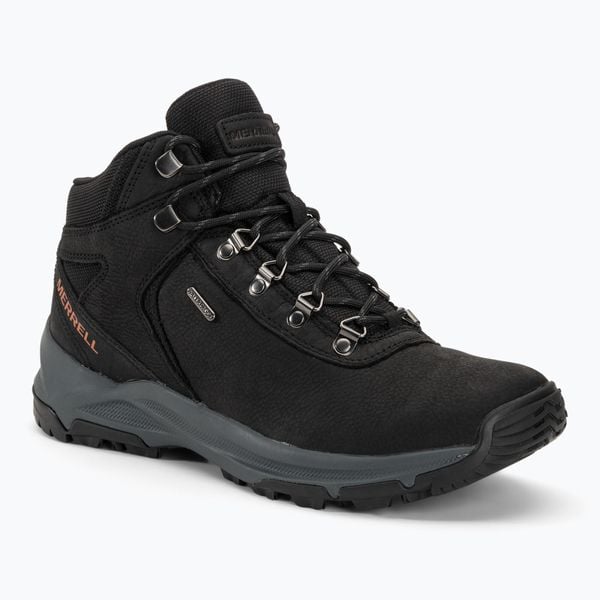 Buty Trekkingowe Męskie Merrell Erie Mid LTR Waterproof. Czarne buty trekkingowe Merrell, bez wzorów, bez zapięcia. Za 699.99 zł.
