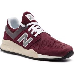 Sneakersy NEW BALANCE - MS247JY Bordowy. Czerwone buty sportowe casual New Balance, bez wzorów, z materiału, bez zapięcia. W wyprzedaży za 329.00 zł.