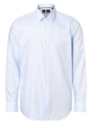 BOSS Koszula Mężczyźni Slim Fit Bawełna niebieski, 41. Niebieskie koszule Boss, m, bez wzorów, z bawełny, bez kołnierzyka, bez ramiączek. Za 599.95 zł.