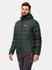 Jack Wolfskin Kurtka puchowa Ather Down 1207671 Zielony Regular Fit. Zielone kurtki outdoor i hardshell Jack Wolfskin, m, bez wzorów, z puchu, bez kaptura. Za 899.99 zł.