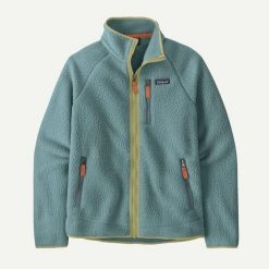 PATAGONIA Bluza polarowa męska M's Retro Pile Jkt blue sage-L. Niebieskie bluzy bez kaptura Patagonia, na zimę, l, bez wzorów, z elastanu, bez kaptura. Za 656.35 zł.