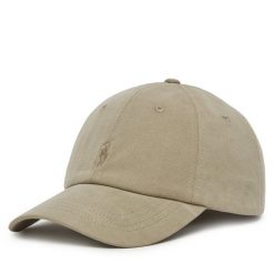 Czapka z daszkiem Polo Ralph Lauren. Zielone czapki z daszkiem Polo Ralph Lauren, bez wzorów. Za 239.99 zł.