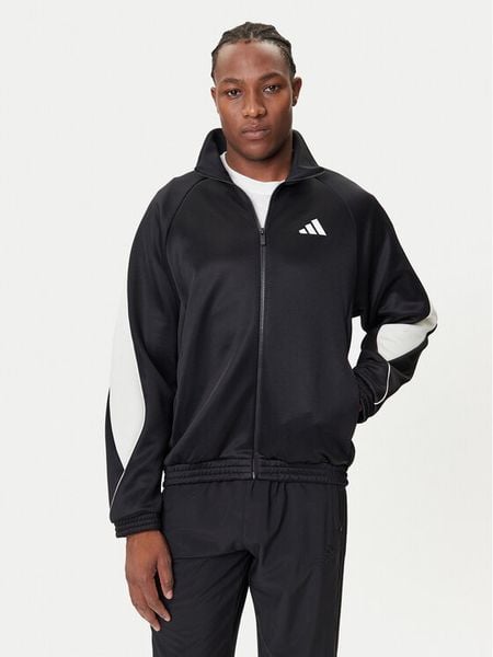 Adidas Bluza Stadium JN1821 Czarny Loose Fit. Czarne bluzy Adidas, m, bez wzorów, z syntetyku, bez kaptura. Za 229.99 zł.
