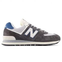 New Balance U574NVE Sneakersy męskie. Szare buty sportowe casual New Balance, bez wzorów, bez zapięcia. W wyprzedaży za 424.15 zł.