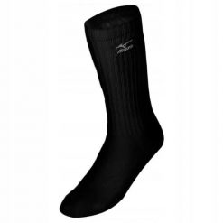 Męskie siatkarskie skarpety Mizuno VB Volley Long Sock. Czarne skarpety Mizuno, bez wzorów, z bawełny. Za 35.99 zł.