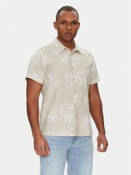 Guess Koszula M5GH68 WH3A0 Beżowy Regular Fit. Brązowe koszule Guess, m, z aplikacjami, z bawełny, bez kołnierzyka, bez ramiączek. Za 297.50 zł.