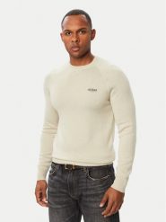 Guess Sweter M6BR13 Z1361 Beżowy jasny Regular Fit. Brązowe swetry rozpinane Guess, m, z aplikacjami, z syntetyku, bez kołnierzyka, bez ramiączek. Za 434.99 zł.
