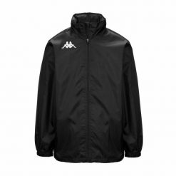Windbreaker Kappa Wister. Czarne kurtki przeciwdeszczowe Kappa, m, bez wzorów, bez kaptura. Za 207.50 zł.