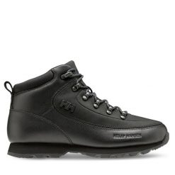 Trekkingi Helly Hansen. Czarne botki sznurowane Helly Hansen, bez wzorów, bez obcasa, bez zapięcia. Za 449.99 zł.