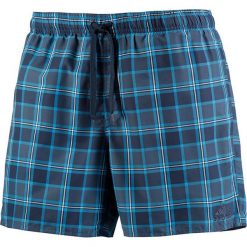 Szorty kąpielowe w kolorze niebieskim. Klapki marki Swimwear. W wyprzedaży za 83.95 zł.