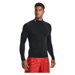 Koszulka termoaktywna męska Under Armour HeatGear długi rękaw. Czarne bielizna termoaktywna Under Armour, m, bez wzorów, bez ramiączek. Za 129.99 zł.