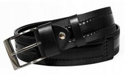 Pasek męski Rovicky [D] PRS-06-BGE czarny. Czarne paski ROVICKY, bez wzorów, ze skóry, klasyczne. Za 50.00 zł.