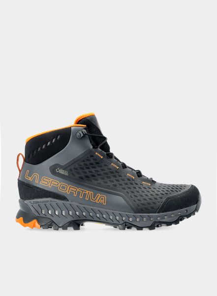 Buty turystyczne męskie La Sportiva Stream GTX. Szare buty turystyczne La Sportiva, bez wzorów, z gore-texu, bez zapięcia, trekkingowe, gore-tex. Za 852.49 zł.
