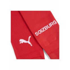 Męskie gładkie skarpety FC Red Bull Salzburg 24/25 PUMA Red White. Białe skarpety Puma, bez wzorów. Za 99.00 zł.
