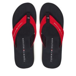 Japonki Tommy Hilfiger. Czerwone japonki Tommy Hilfiger, bez wzorów. Za 129.99 zł.
