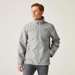 Kurtka robocza przeciwdeszczowa męska Ascender wodoodporna. Szare kurtki Regatta, l, bez wzorów, z materiału. Za 268.00 zł.