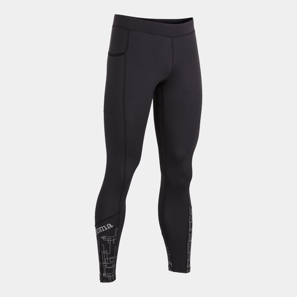 Legginsy do biegania męskie Joma Elite VIII. Czarne legginsy długie sportowe Joma, m, bez wzorów, z elastanu, do biegania. Za 169.99 zł.
