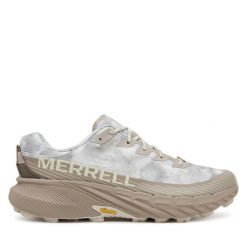 Buty do biegania Merrell. Brązowe buty do biegania Merrell, bez wzorów, bez zapięcia, do biegania. Za 449.99 zł.