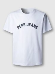Pepe Jeans Koszulka "Gio" w kolorze białym rozmiar: XL. Białe bezrękawniki Pepe Jeans, xl, bez wzorów, z bawełny, bez kołnierzyka, bez ramiączek. Za 86.99 zł.