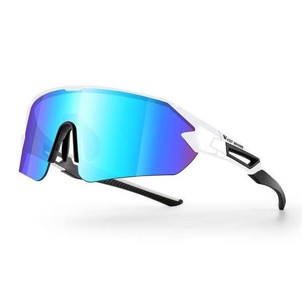 Kolorowe okulary przeciwsłoneczne do jazdy na rowerze. Białe okulary przeciwsłoneczne WEST BIKING. Za 131.20 zł.