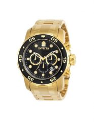 Invicta Watch Zegarek Pro Diver IN0072 Złoty. Żółte, analogowe zegarki Invicta Watch, złote. Za 779.99 zł.