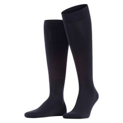 Skarpetki do połowy łydki Falke Family. Niebieskie skarpety Falke, bez wzorów, z bawełny. Za 126.00 zł.