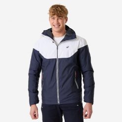 Second Life - Ciepła kurtka żeglarska męska Decathlon... - Stan Doskonały. Białe kurtki TRIBORD, m, bez wzorów, z materiału, bez kaptura. Za 169.99 zł.