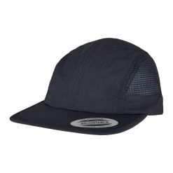 Nylonowa Czapka Z Daszkiem. Niebieskie czapki z daszkiem FLEXFIT, bez wzorów, z materiału. Za 99.99 zł.
