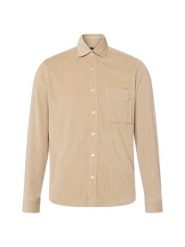 Nils Sundström Męska koszula sztruksowa Mężczyźni Regular Fit Bawełna beżowy jednolity, M. Brązowe koszule Nils Sundström, m, bez wzorów, z bawełny, bez kołnierzyka, bez ramiączek. Za 249.95 zł.