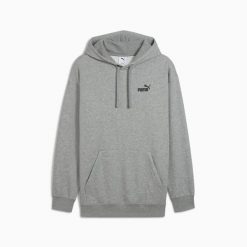 Bluza sportowa męska Puma ESS RELAXED SMALL NO.1 LOGO FL 68915203. Szare bluzy z kapturem Puma, l, bez wzorów, z bawełny, z kapturem. Za 162.11 zł.