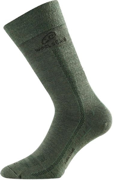 Skarpety merino WLS. Zielone skarpety LASTING, bez wzorów, z elastanu. Za 93.30 zł.
