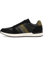 Wrangler Sneakersy "Wyatt" w kolorze czarno-oliwkowym rozmiar: 45. Brązowe buty sportowe casual Wrangler, bez wzorów, bez zapięcia. Za 182.72 zł.