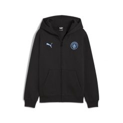 Młodzieżowa kurtka Manchester City FtblEssentials z kapturem PUMA. Czarna kurtki Puma, m, bez wzorów, z kapturem. Za 259.00 zł.