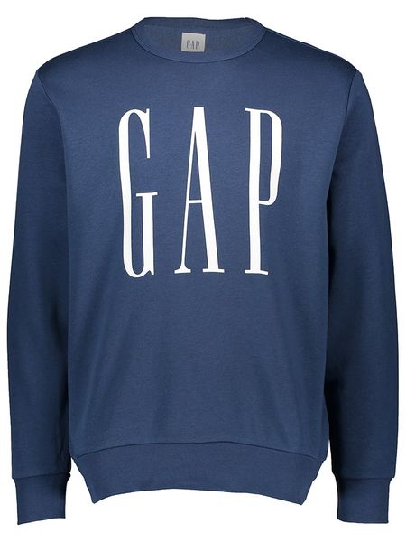 GAP Bluza w kolorze granatowym rozmiar: XL. Niebieskie bluzy GAP, xl, bez wzorów, z bawełny, bez kaptura. Za 78.66 zł.